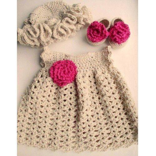 crochet ki frock