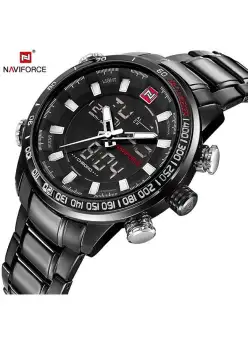 naviforce black chain watch