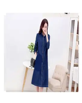 jeans long coat