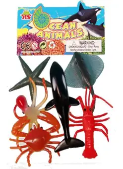 plastic sea animals toys