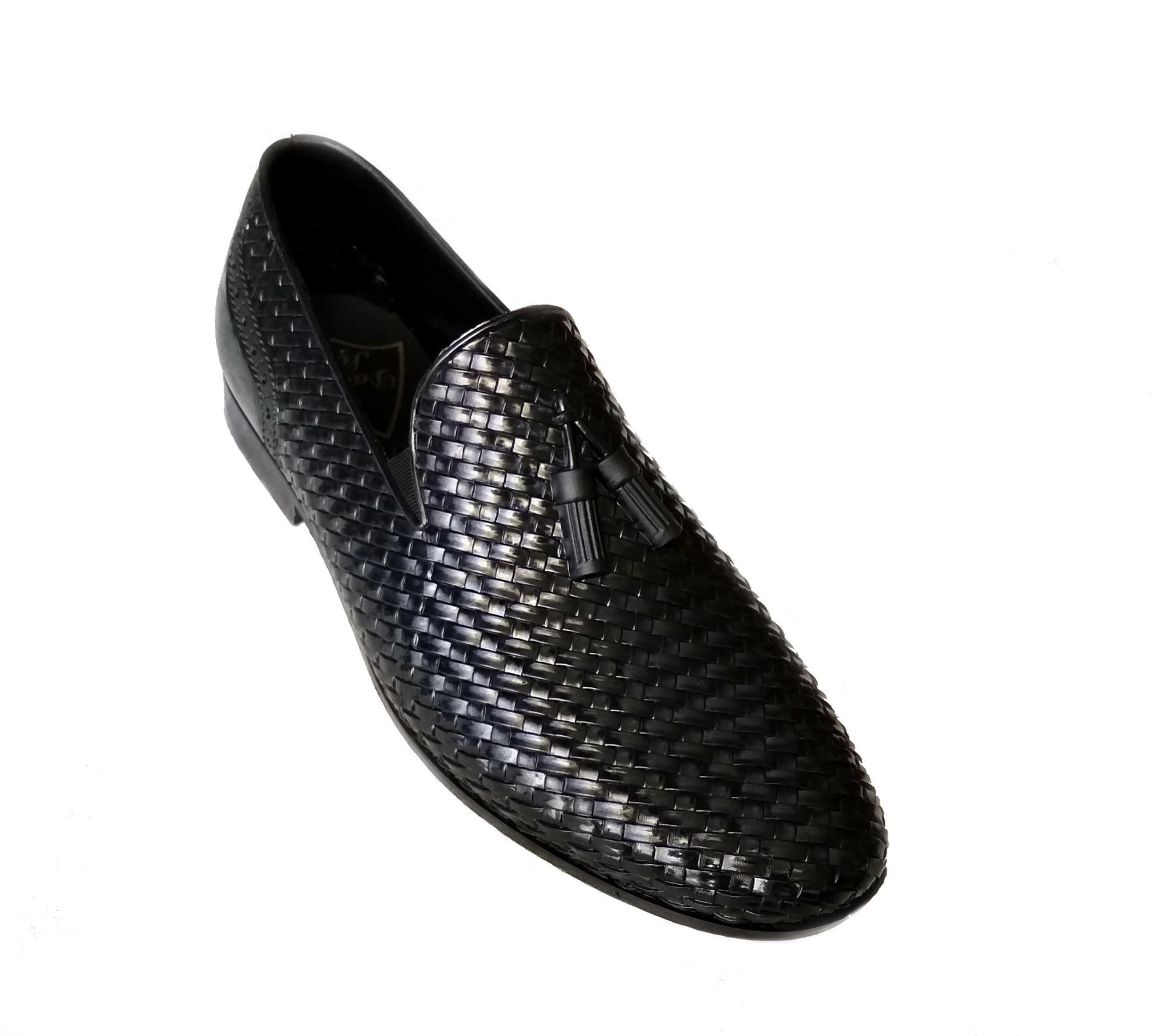 Black Rubber Shoes Nagra Style For Men 