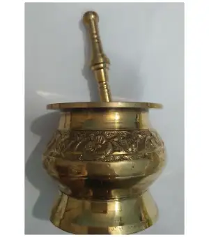 Home Decor Items Havan Dasta Material Brass Home Decoration
