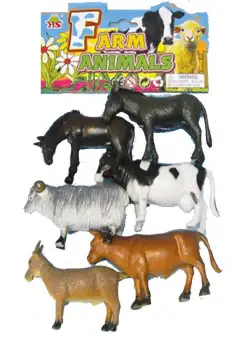 large plastic farm animals