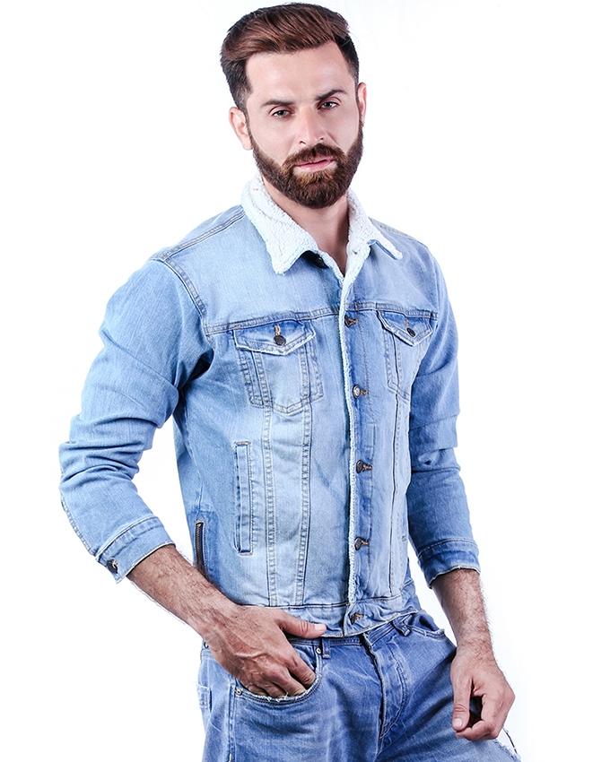 Denim Sherpa Jacket