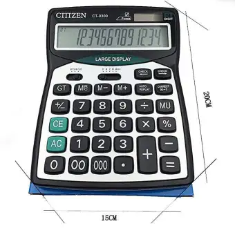 Citizen CT-9300 Desktop Calculator Dual Power Calculator