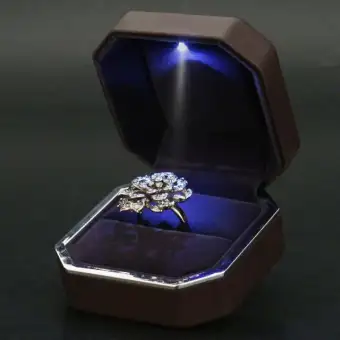 led engagement ring box
