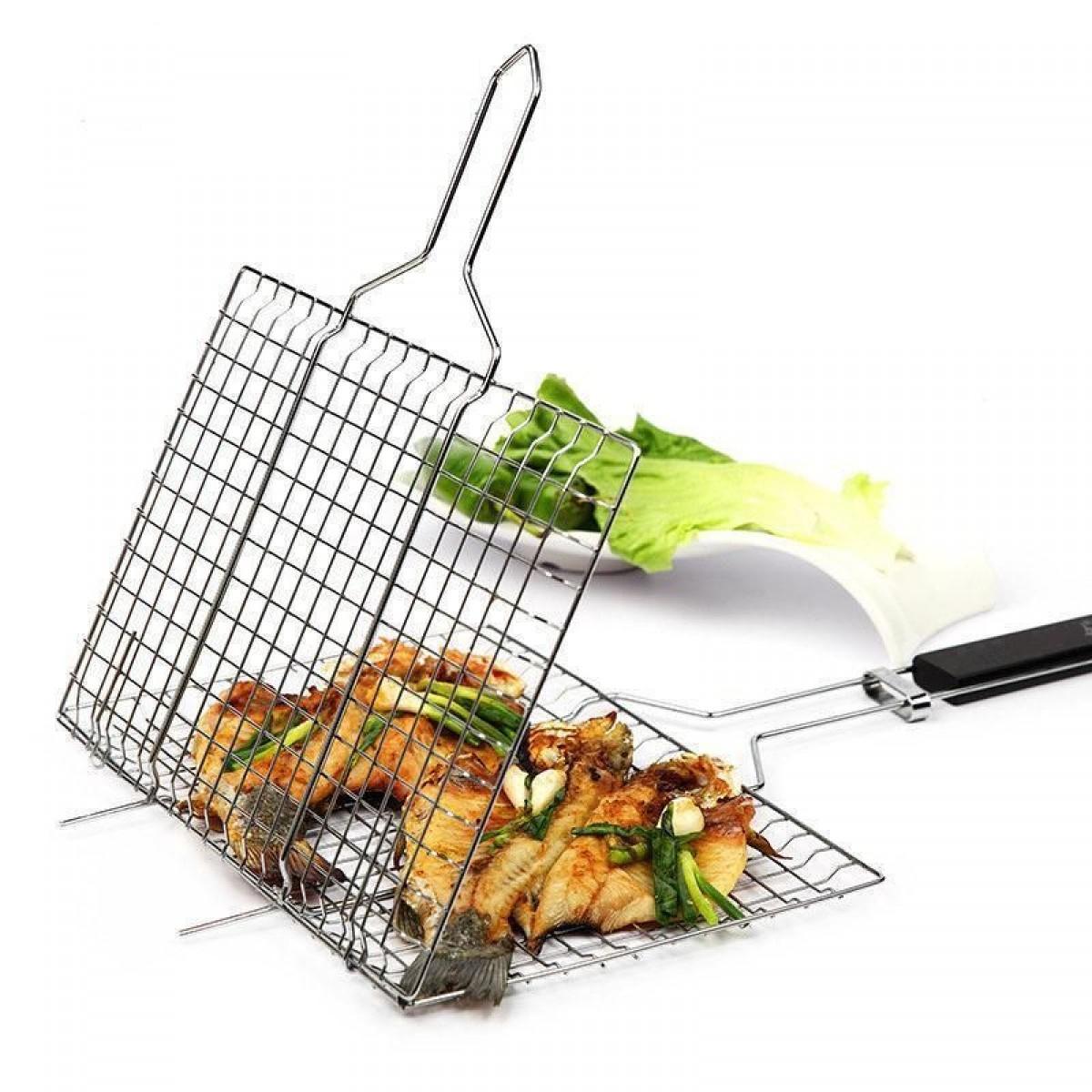 Stainless grill outlet basket