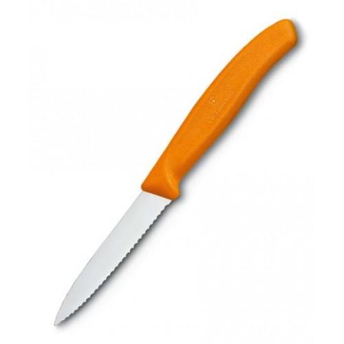 Swissclassic Paring Knife 8 Cm Wavy Edge - Orange