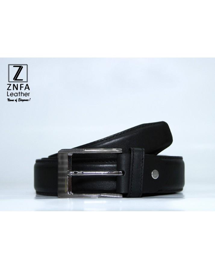 Genuine Leather Formal Belt- Black