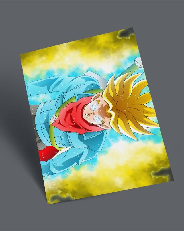 Dragon Ball Trunks Sticker Printed Stickers Price in Pakistan - View ...