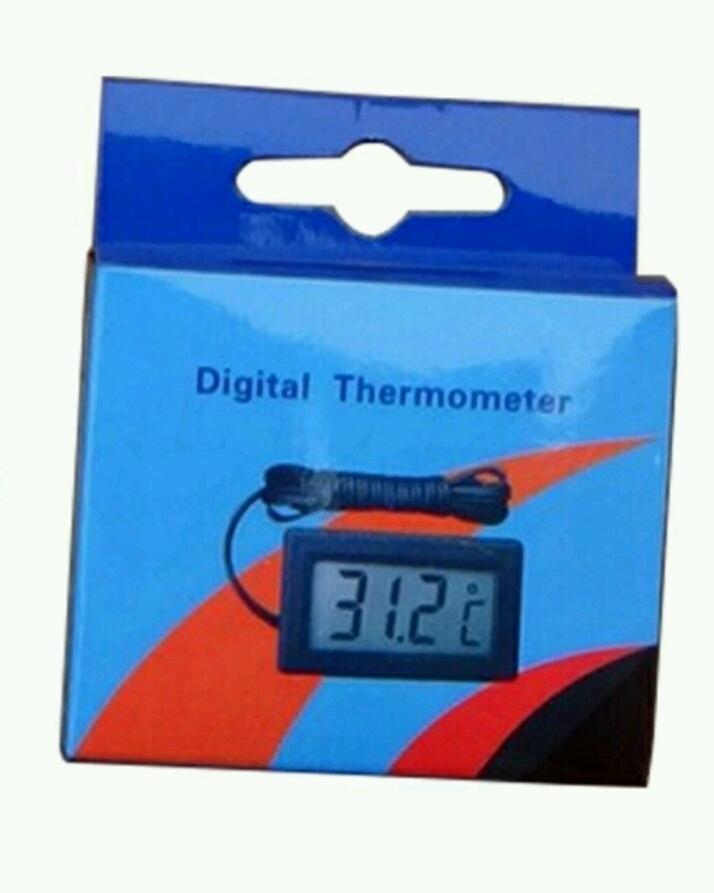 Digital LCD Thermometer Mini Temperature Sensor 1M Probe