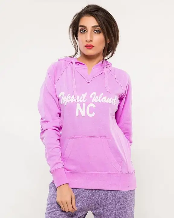 purple cotton hoodie