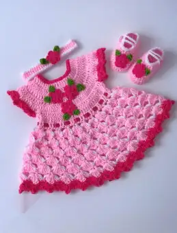 crochet frock for baby girl