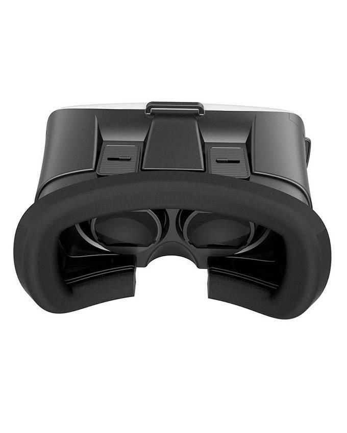 Virtual Reality 3D Glasses with White Bluetooth Gamepad - VR BOX II 2.0 VR - White