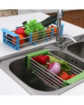 Adjustable Sink Drainer Stand Green