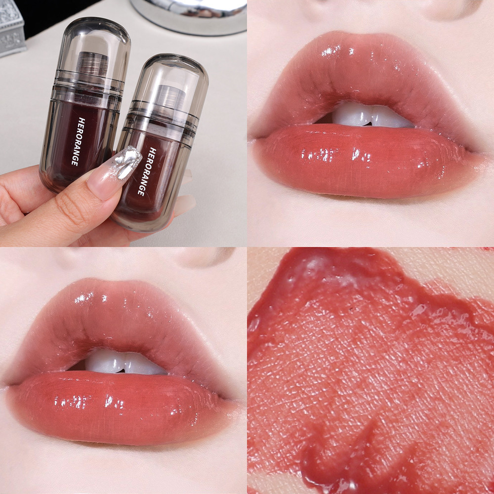 Cherry Mirror Water Light Lip Gloss Crystal Jelly Long Lasting
