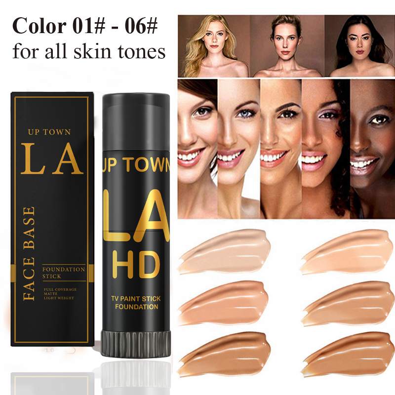 UPTOWN LA -TV Paint Stick Foundation Full Coverage for Women For All Skin Types Available in 6 shades