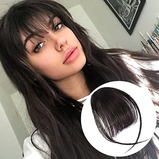 Natural Forehead Ins Hair Fake Fringes Air Bangs Wig Female Piece Real Comic Flush Bangs Invisible Wig