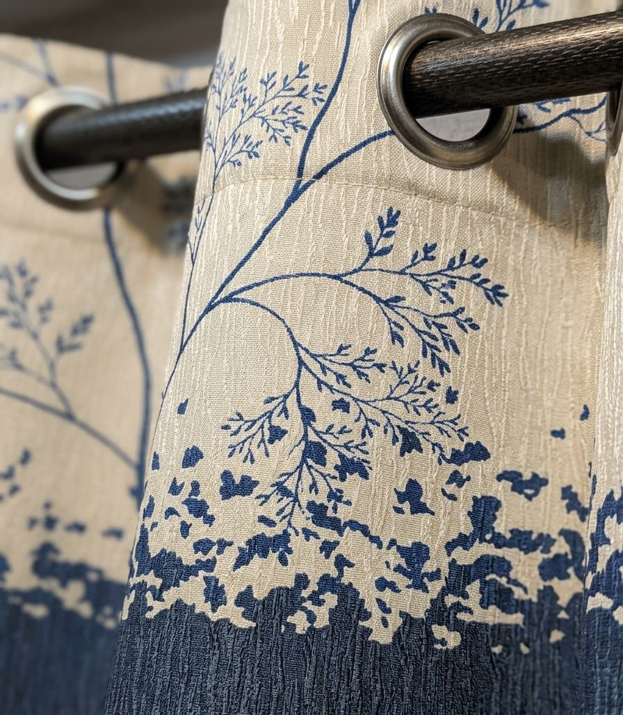 Export Silk Self Jeqaured  & Premium Border Texture Malai Velvet Ready Made BLACKOUT Curtain For Your Bedroom Window Heavy Fabric 1pc