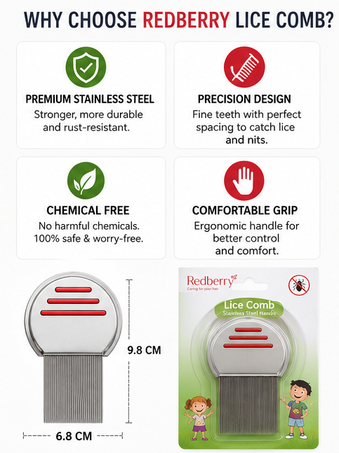 100% Original Stainless Steel Needles Manual Anti Lice Comb Metal Needles For Men Women Comb Grooved Pins Available