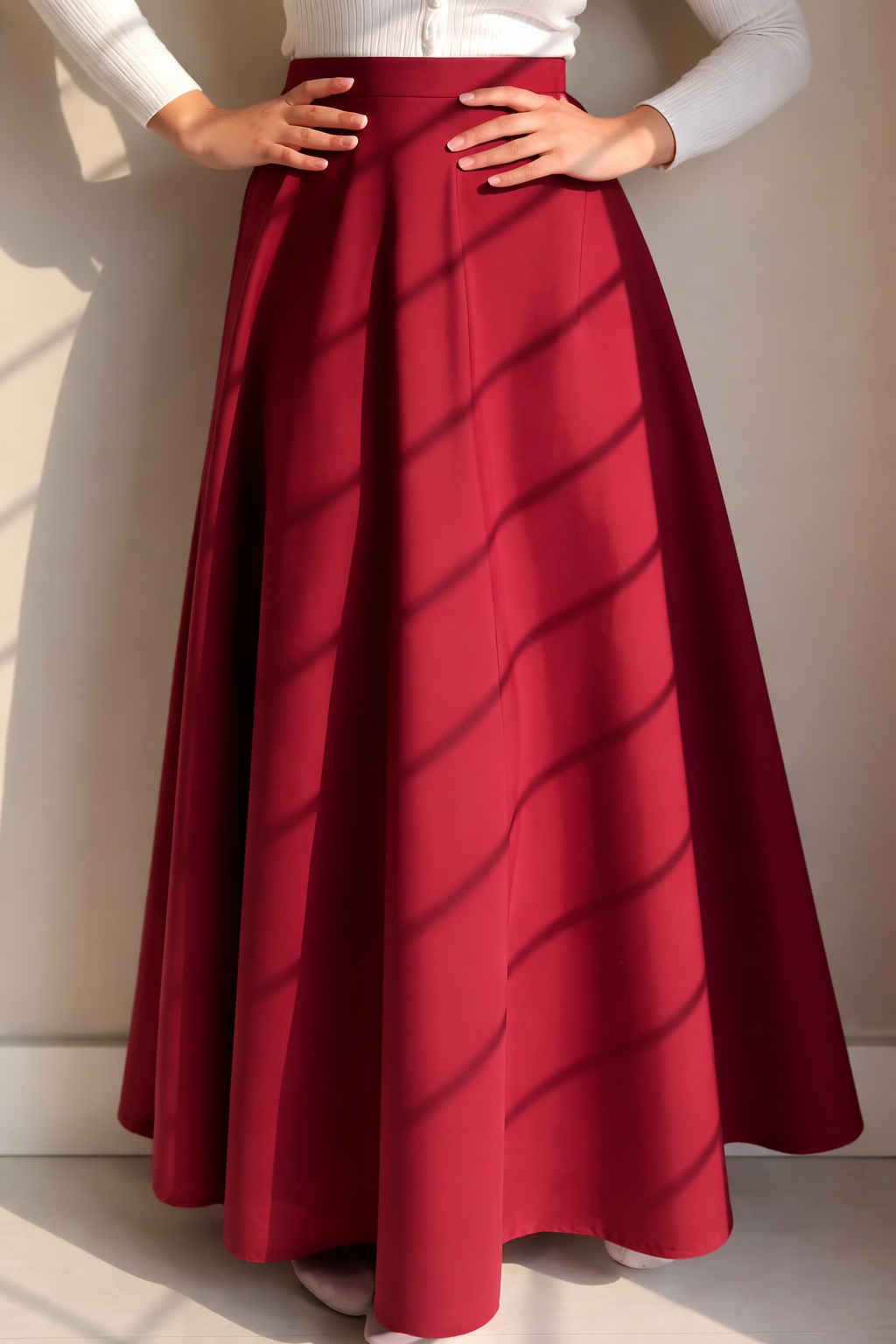 Premium Long Silk Skirt for Girls & Women | Pakistani Maxi Skirt with Top | Korean Style Fancy Winter Skirt