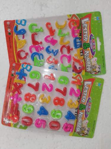 Pack Of (Two-2) Magnetic Urdu And Counting Letters Of Small Size Numbers & Urdu Refrigerator Magnets Learning Toy