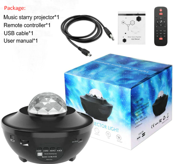 Buy Big Bowl LED Galaxy Projector Sky Night Light Starry Water Wave