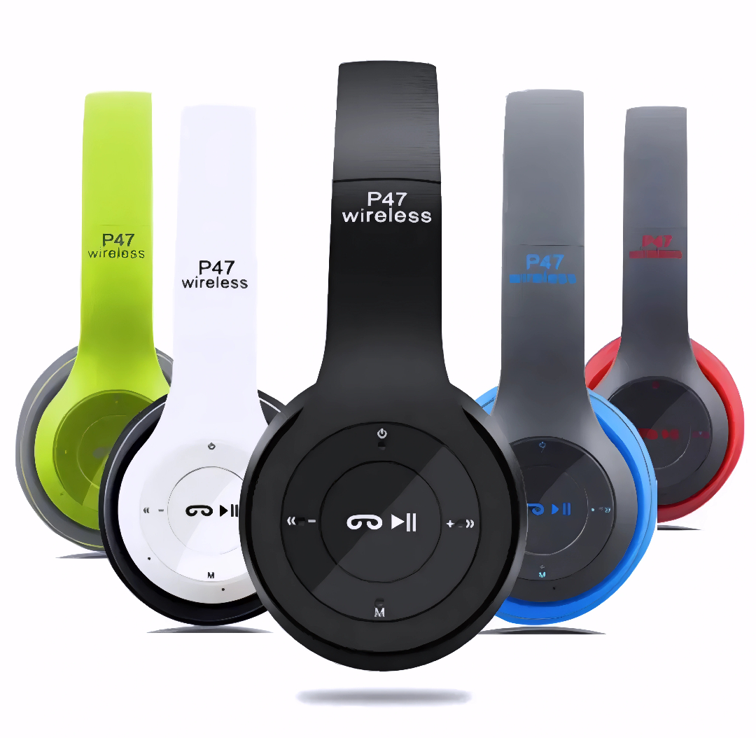 P47 Wireless Bluetooth 5.0 Foldable On Ear Headphones with Mic and Noise Isolation price in Pakistan