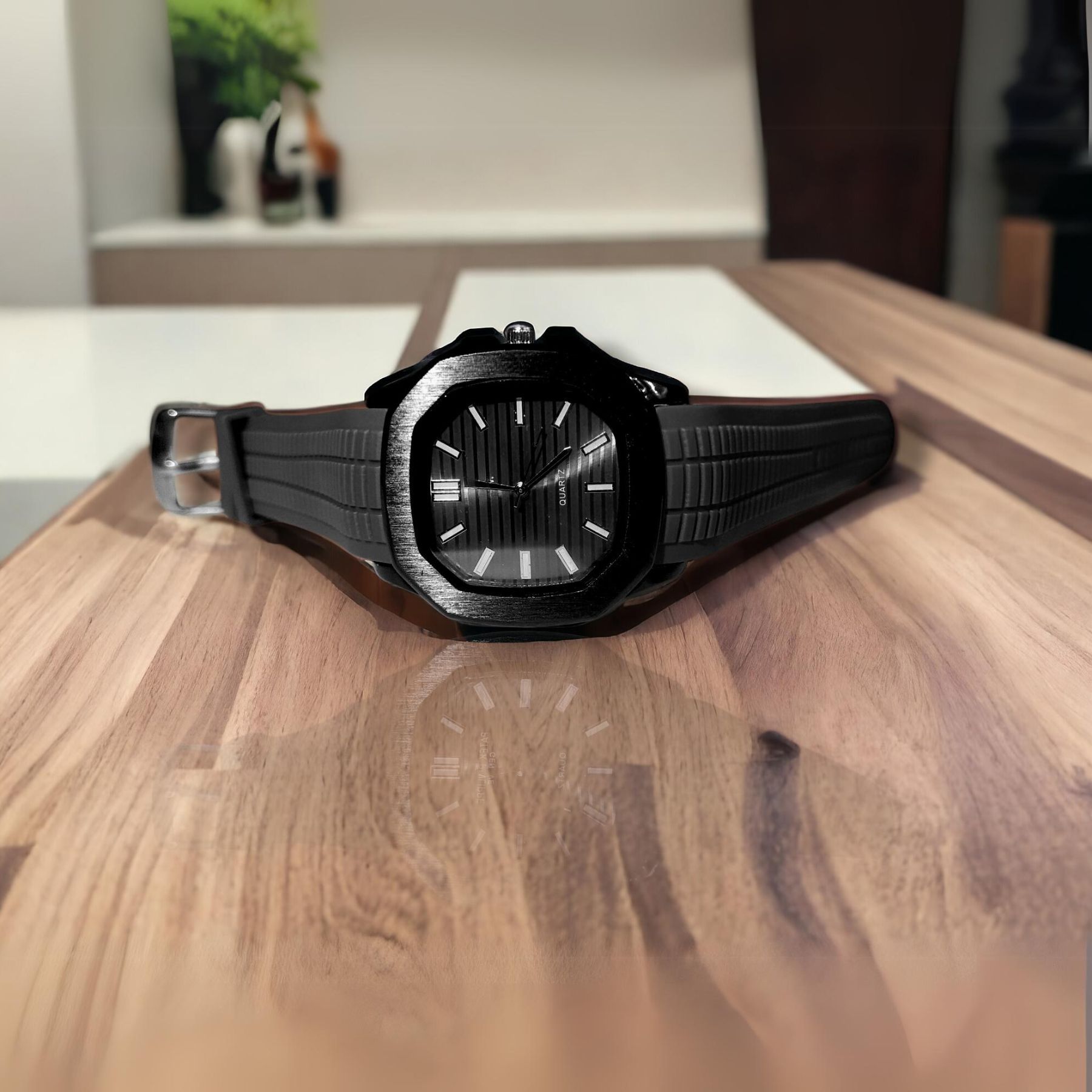 Watch For Mens Nautilus Design Rubber Strap | Watch For Girls | Watch For Men & Boys | Watch For Boys | Stylish and Durable design Perfect For Sports And Outdoor Activities Comfortable To Wear With Adjustable Strap
