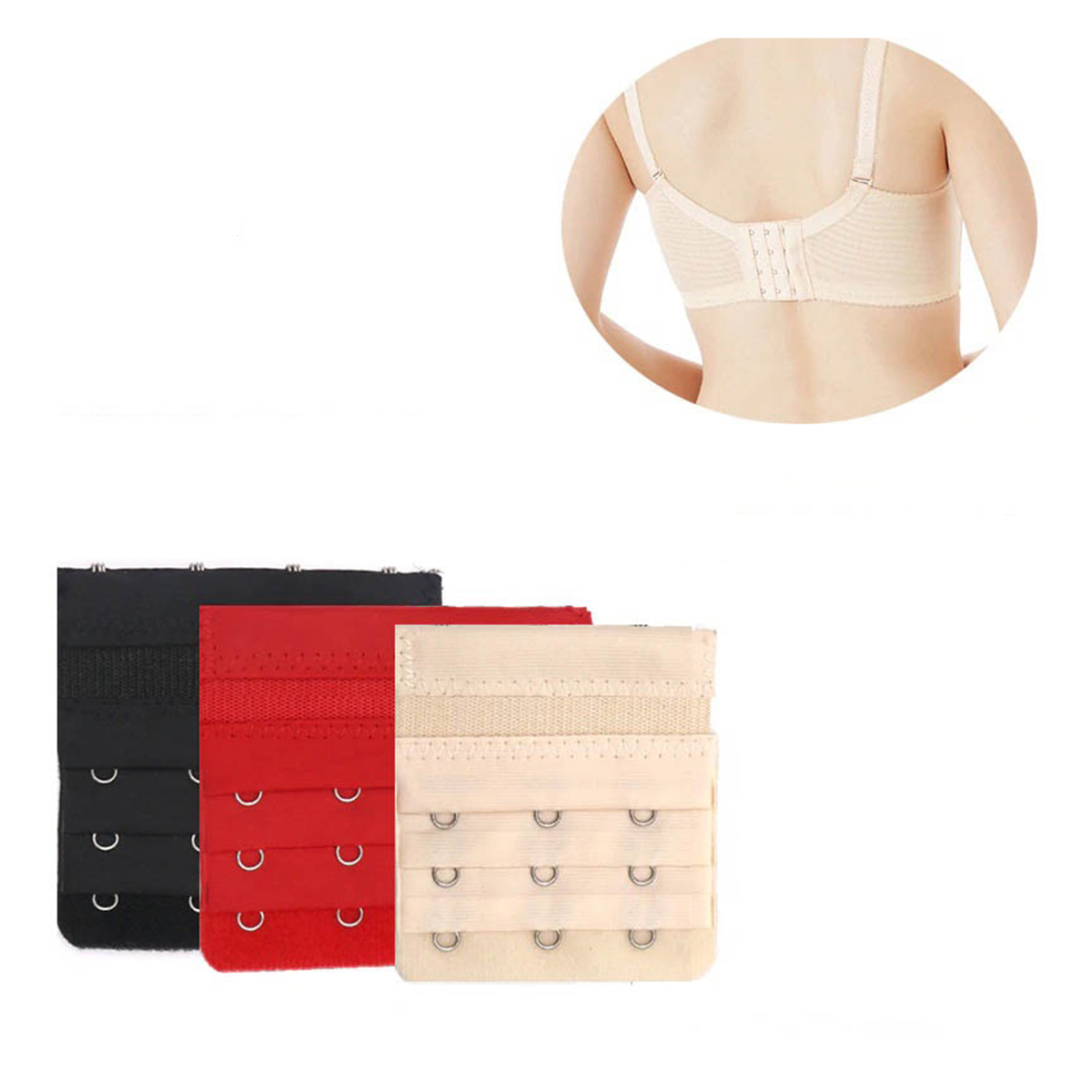 Bra Extender Strap Extension Lengthened Adjustable Replacement Buckle Wo