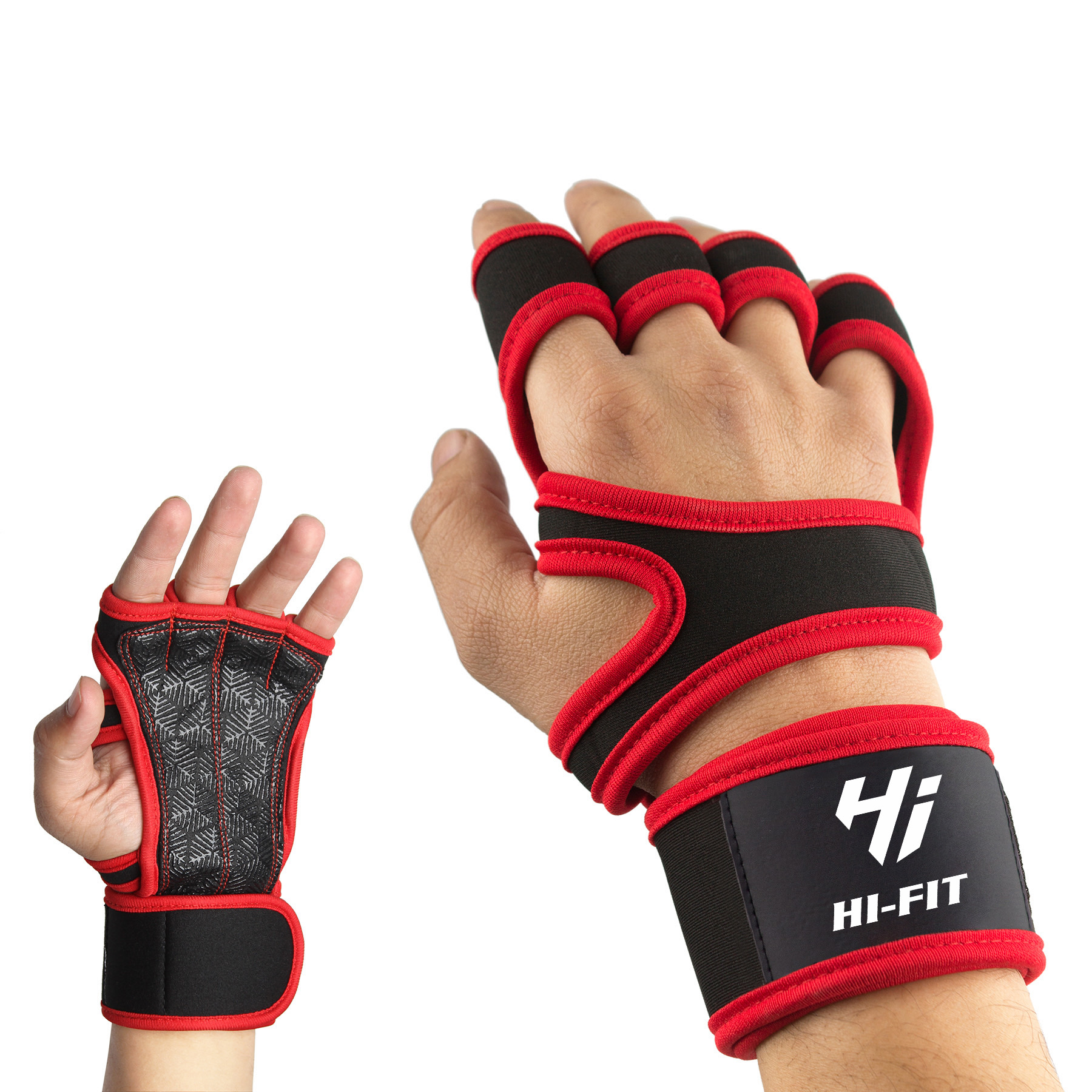 Weightlifting Gym Gloves for Workout, Weightlifting Gym Cross Training Pull Ups Exercise Hi-Fit