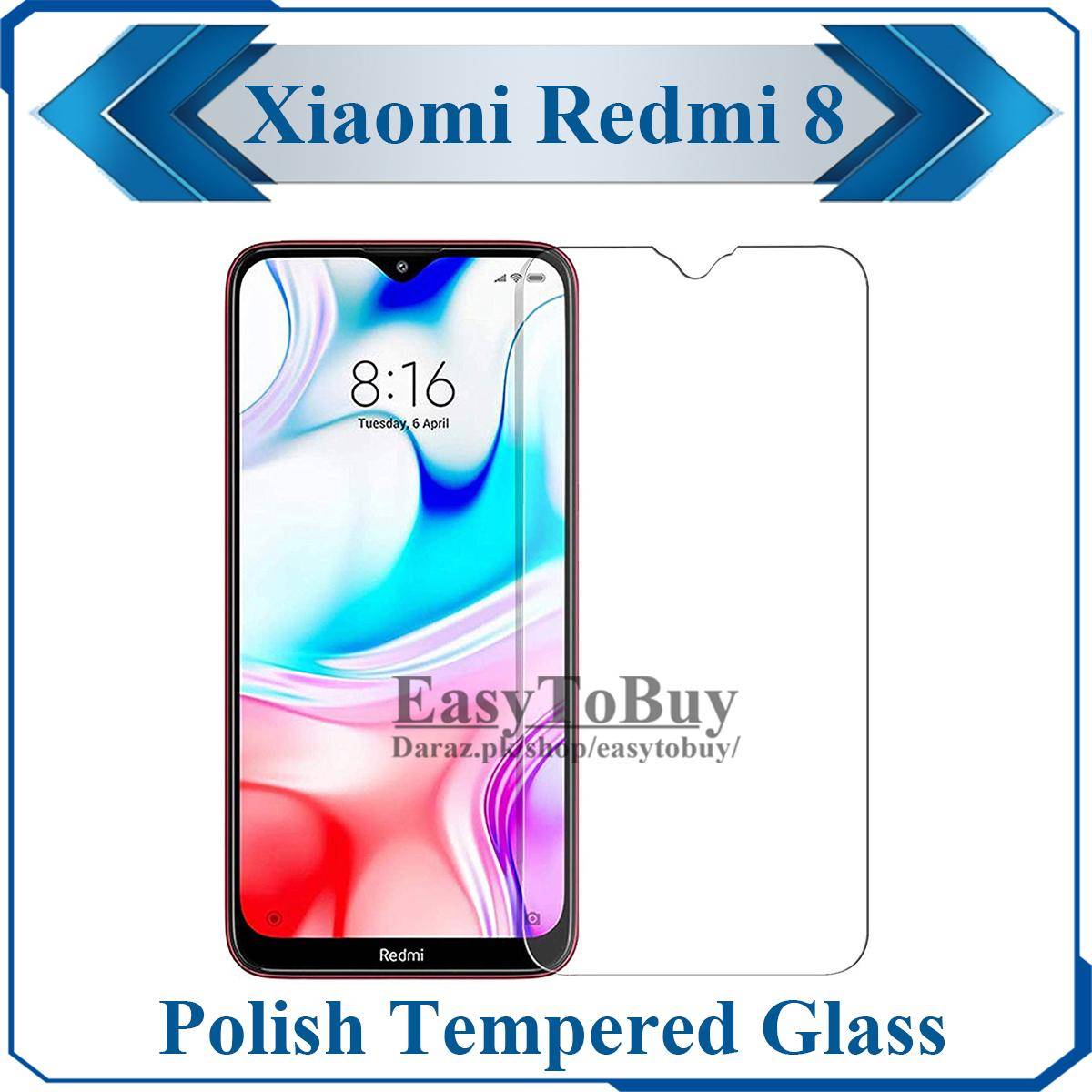 Xiaomi Redmi 8 Tempered Glass Screen Protector Premium High Quality Polish Glass For Xiaomi Redmi 8 price in Pakistan