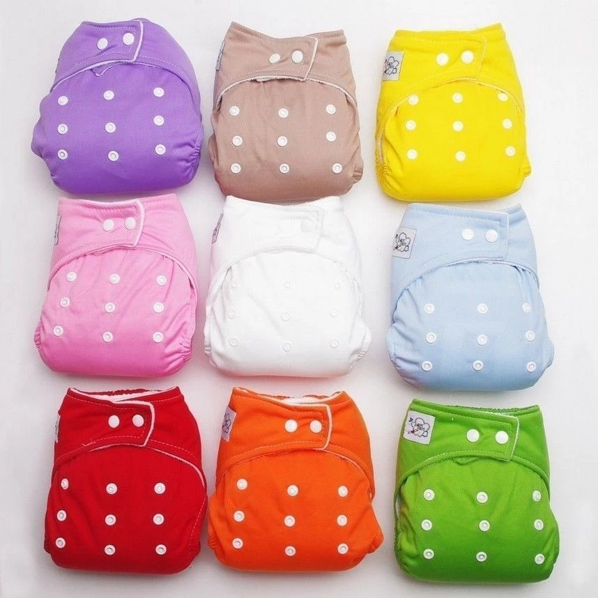 Washable Cloth Diapers 1PC Adjustable Reusable Baby Kids Boys Girls Washable Cloth Diaper Nappies Baby Diaper Cover 0-24 M