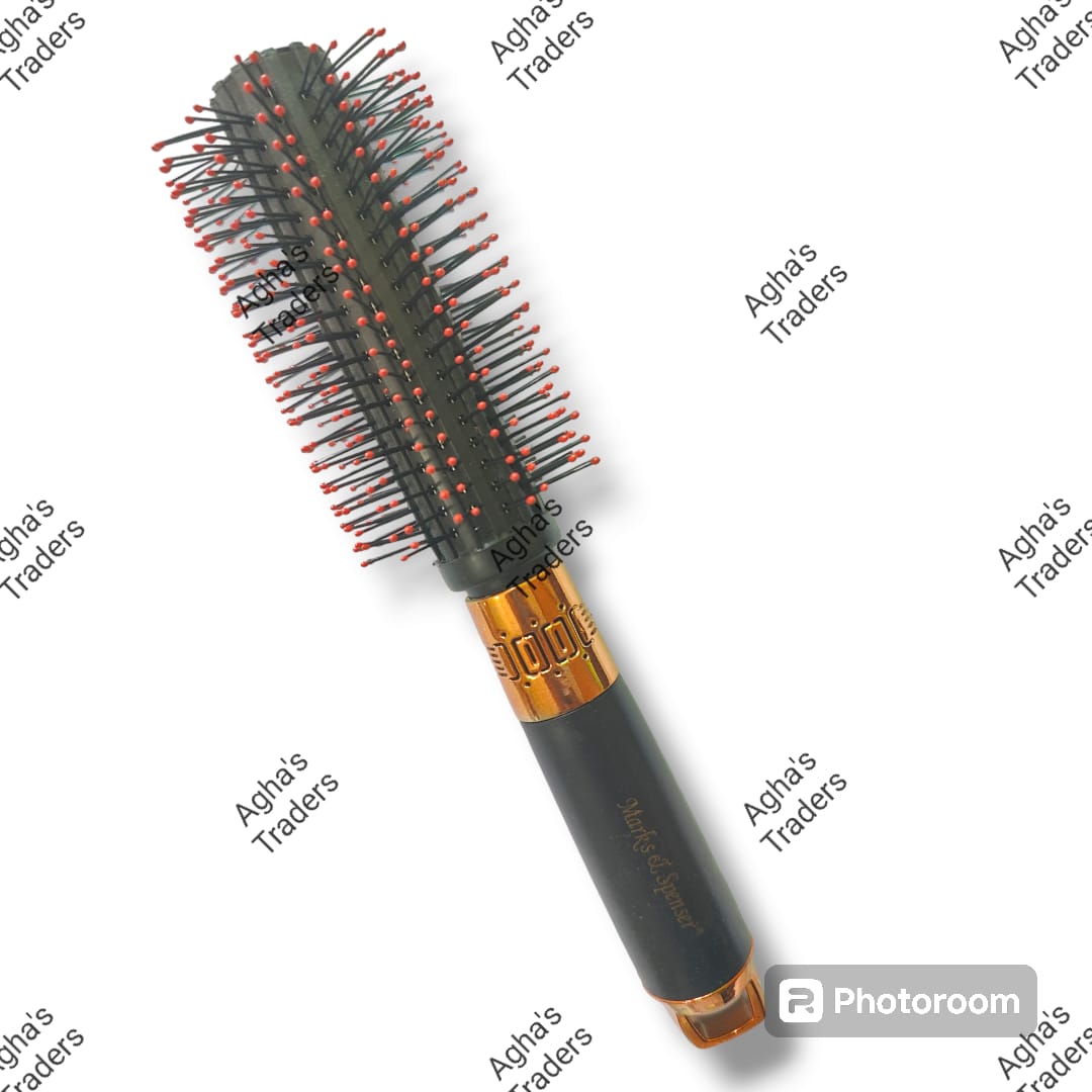 Roller Black Hair Brush Hair Dressing Curling Hairbrush Round Hair Brush Salon Styling & Blow Drying Soft Bristles Brush Curly Comb For Ladies/Gents