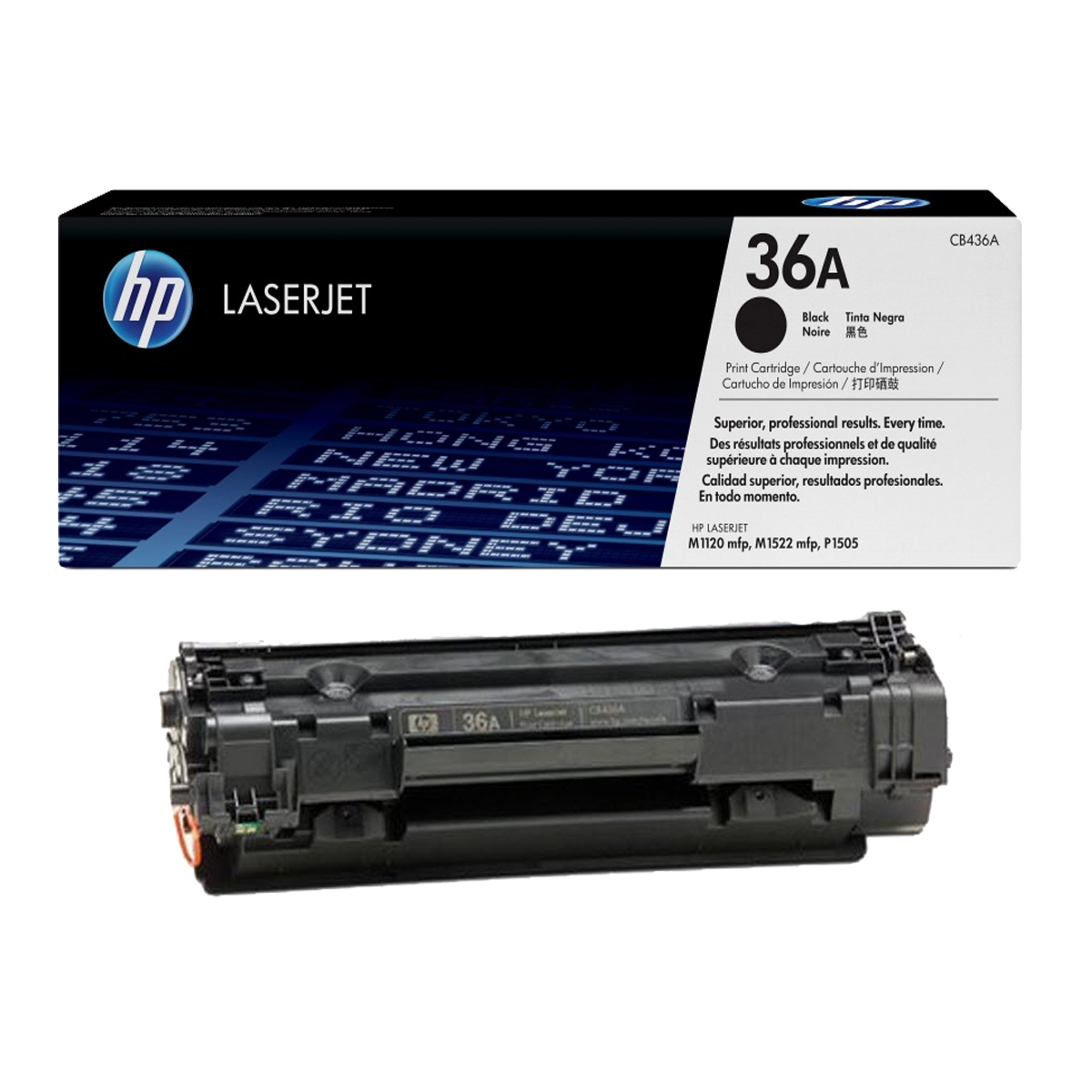 HP 36A Black Compatible LaserJet Toner Cartridge, CB436A: Buy Online at  Best Prices in Pakistan | Daraz.pk