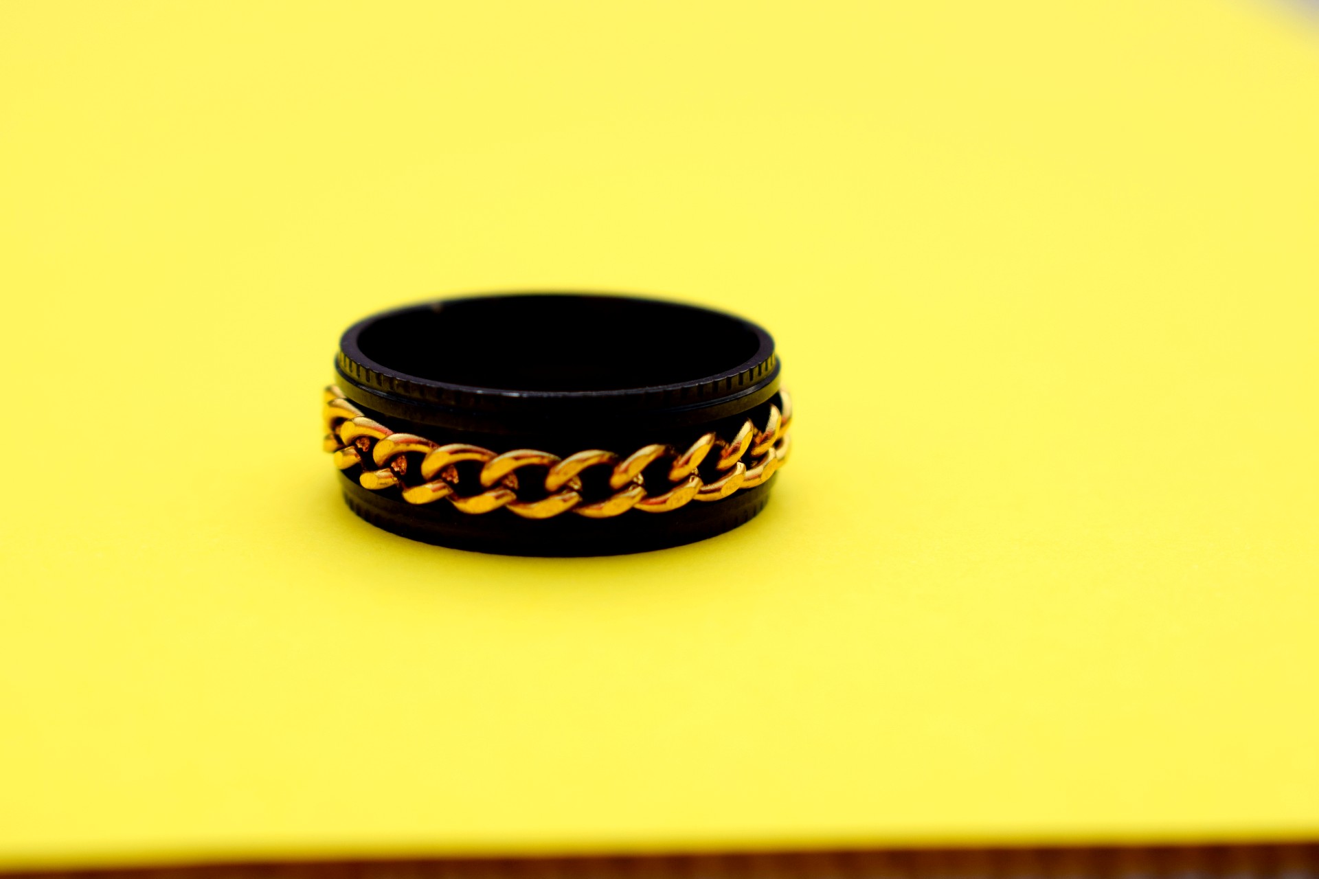 1PS/ VIRSL PLATIMIUM SPINNER RING FOR MENAND BOY -FASHION HIGH QUALITY (BLACK) SPPINER RINGS FOR MEN AND BOYS EID SpECIAL