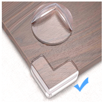 Sindhia 4 Pcs U Shape Glass Table Corner Protector Essential