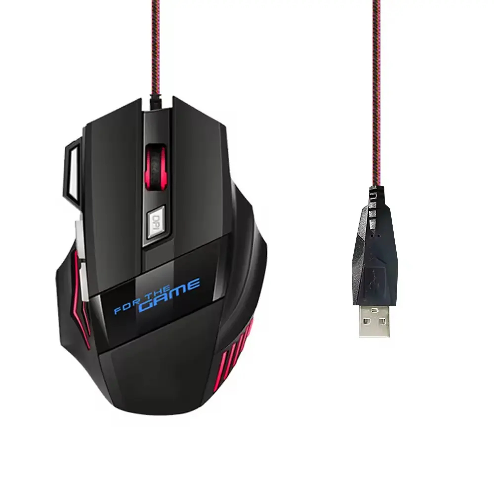 RGB Gaming Mouse with 7 LED Backlight Modes – USB Wired Mouse