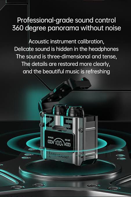M25 Damix Gaming Headphones True Wireless Earbuds Earphones Earphones Touch Control All device