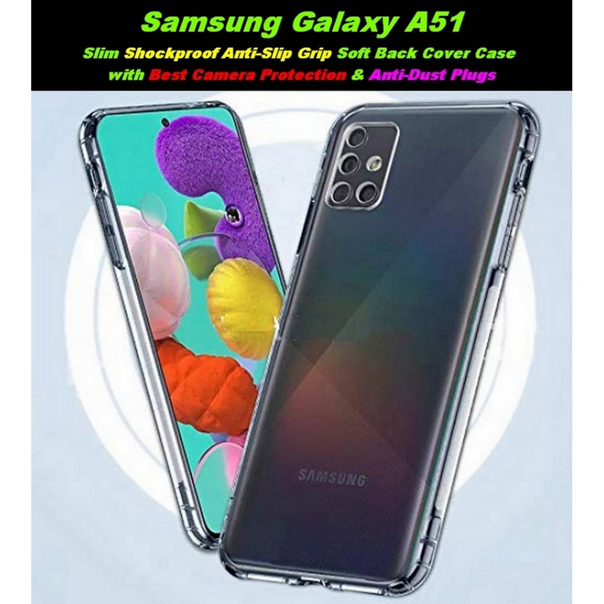 Ultra Clear Slim for Samsung Galaxy A51 Airbag Anti-Slip Grip Soft