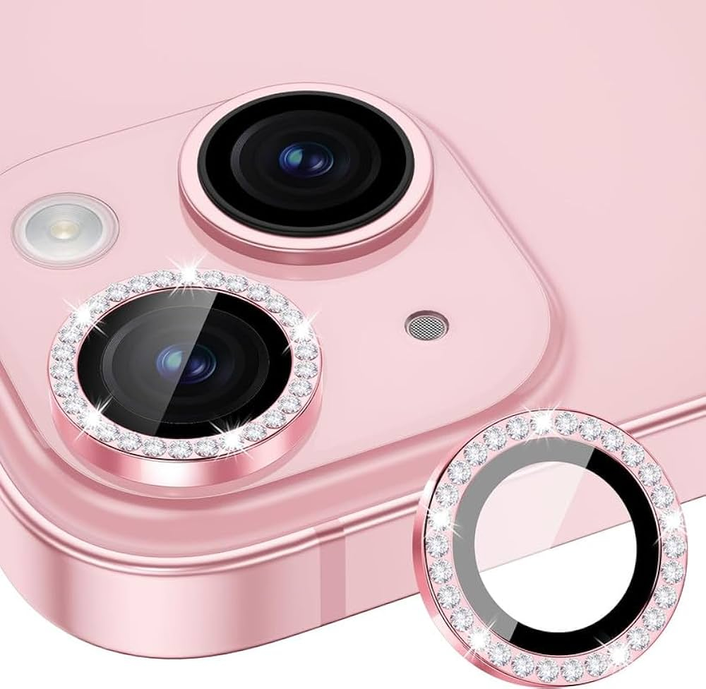 Diamond Camera Lens Protector For 11 / 12 / 13 / 14 / 15 / 16 / 17 Series  Luxury Sparkle Shockproof Camera Guard
