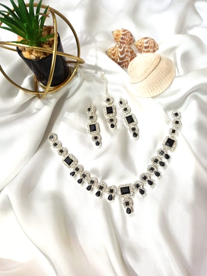 Gorgeous Exquisite Premium Zircon Bridal Jewelry Set | Daraz.pk