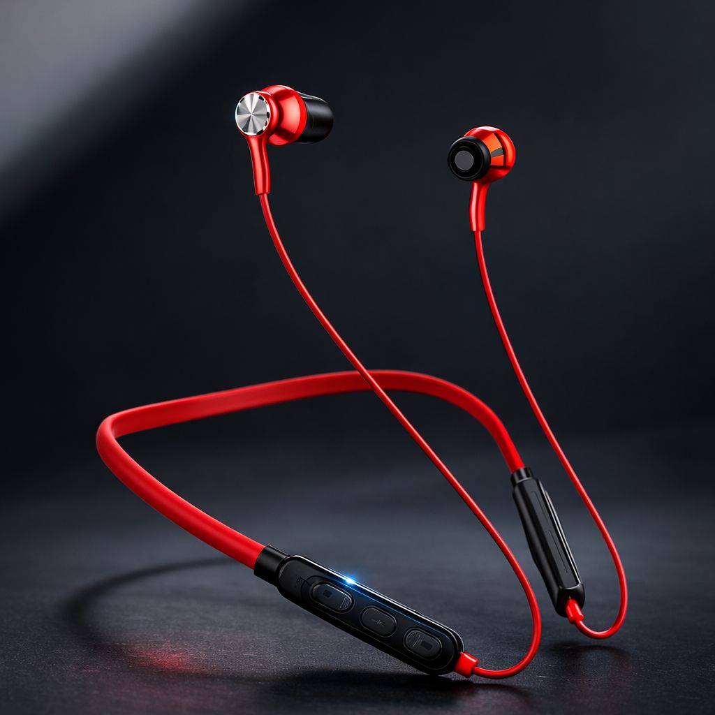 RNB Wireless Neckband Bluetooth Earphones | Magnetic Earbuds | HD Stereo Sound | Long Battery Life | Built-in Mic | Compatible with All Bluetooth Devices.