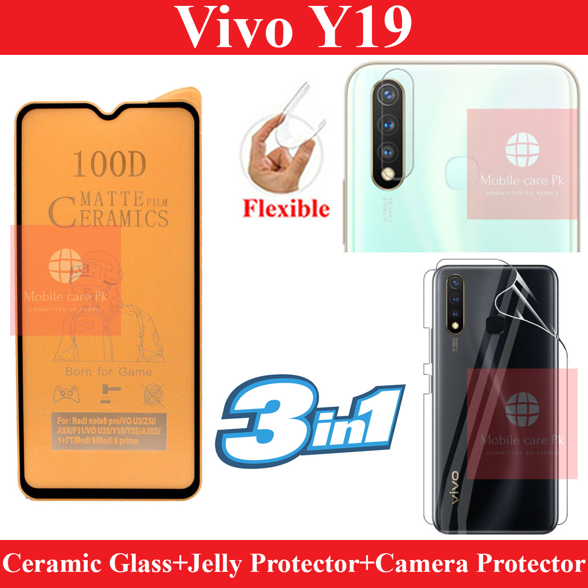 vivo y19 matte glass