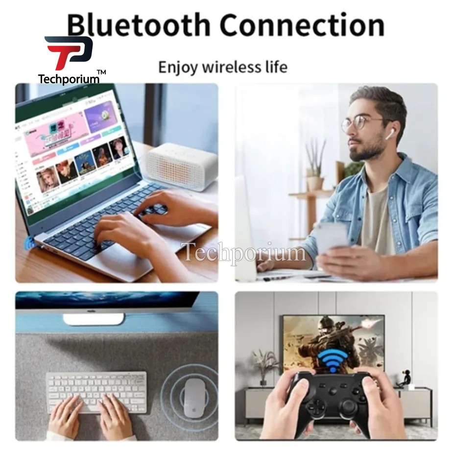5.3 Bluetooth Dongle USB Car Bluetooth Music Receiver Bluetooth Adapter for PC Laptop Car Audio Audio Receiver Transmitter HD Sound Bluetooth Adapter AUX Receiver