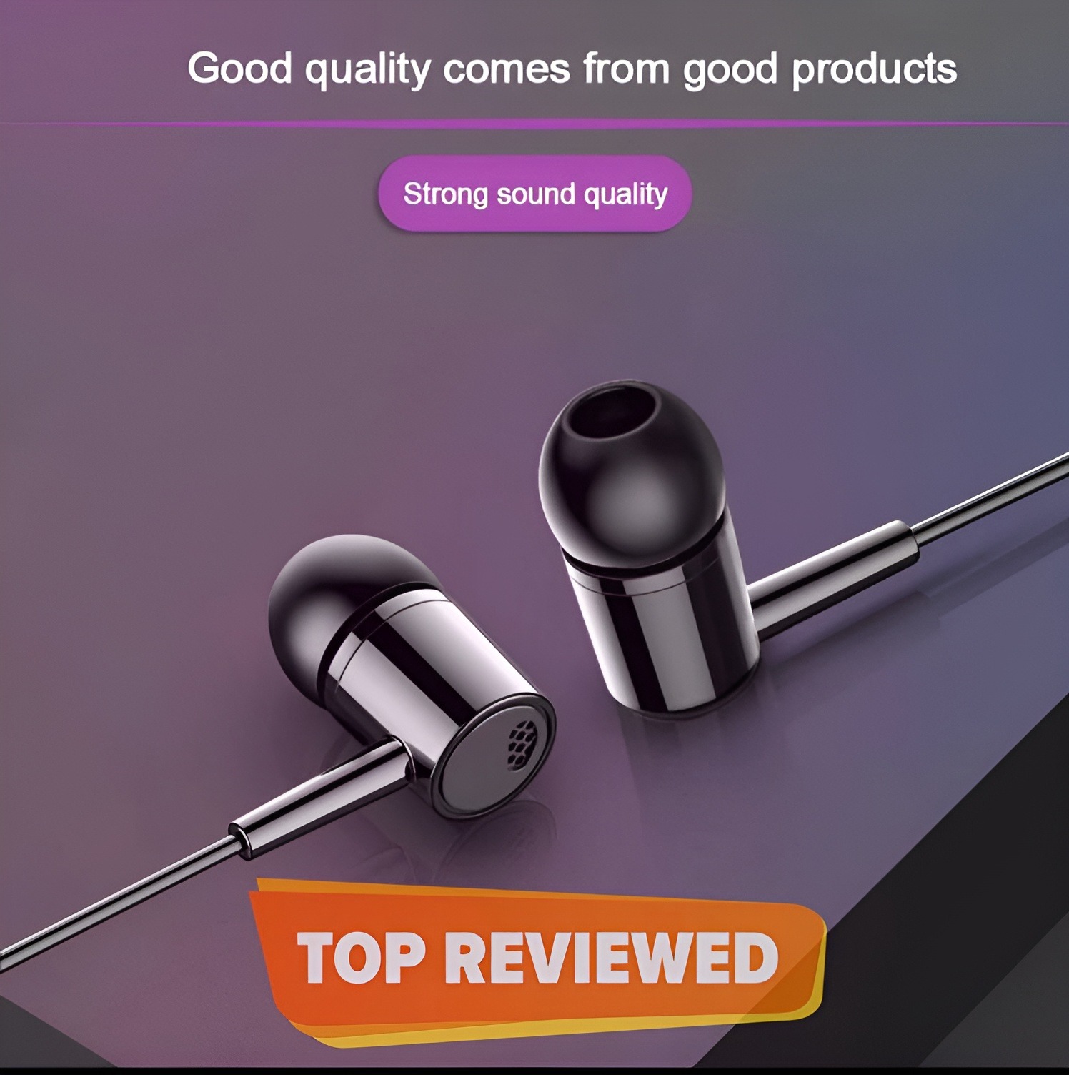 L29 High Quality Stereo Sound In-ear Headphones 3.5mm Wired Earphones Cable Headsets with Mic Earbuds for Mobile Phone