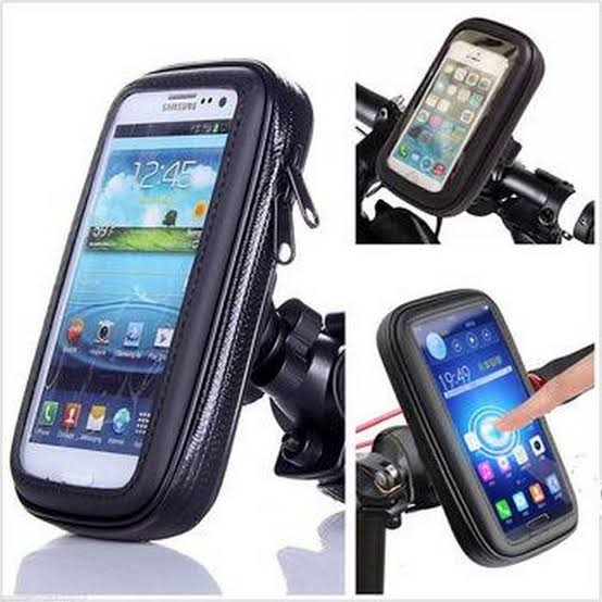 Waterproof Bike Phone Holder 360° Rotation | Universal Handlebar Mobile Mount for Bicycle & Motorcycle | Anti-Shock GPS Phone Stand for Riding, Cycling & Motorbike Accessories