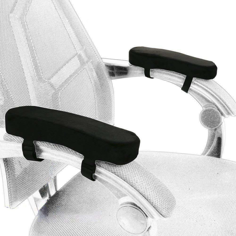 Premium Quality Chair Armrest Pad 1 Pair Memory Foam Office Chair Home Chair Gaming Chair Elbow Pillow Comfortable Support Cushion PU Leather Cushion