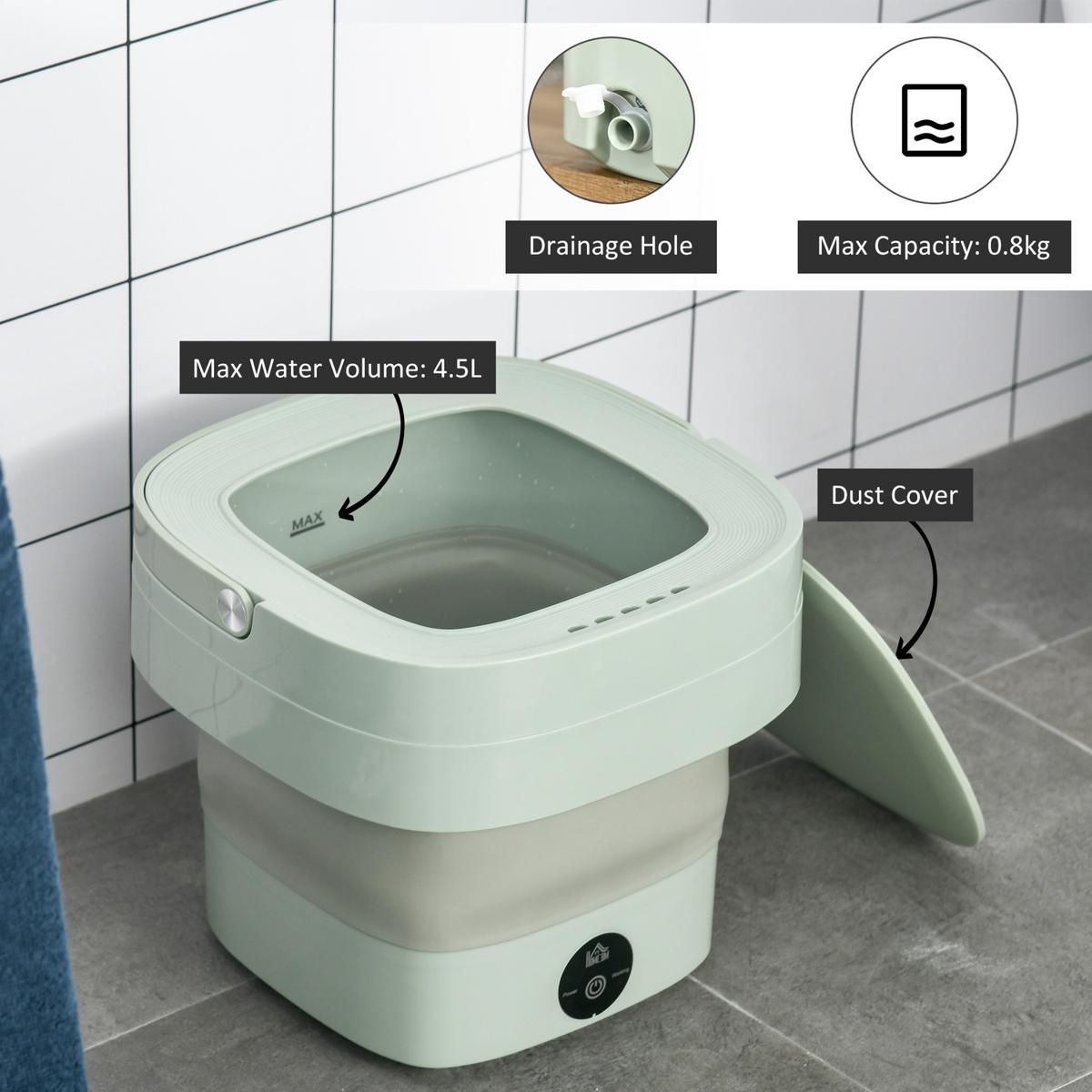 Portable Mini Folding Washing Machine, travel camping ...