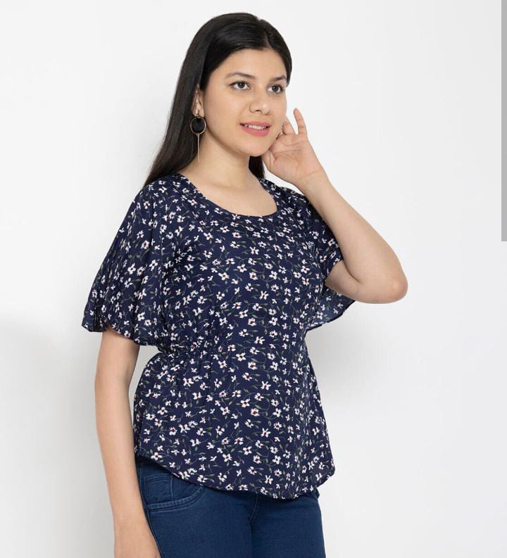 The unique stylish and fashionlable Flowy Chiffon Summer Top colour available